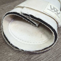 Closed Neoprene Boots, velcro *gc, clean, dingy, rubs, pills, stains, hairy velcro, chipped & pilly edges, hairy
