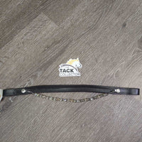 Padded Leather Browband, removeable bling *vgc, mnr dirt
