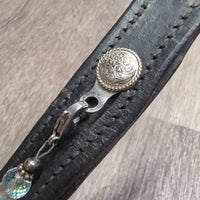 Padded Leather Browband, removeable bling *vgc, mnr dirt
