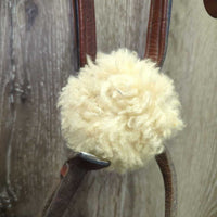 Padded Rsd Figure 8 Bridle, FS/Rsd Rubber Reins *gc/fair, mnr dirt, rubs, xholes, MISSING Bling, Reins: thin, scrapes & rubs, cracks
