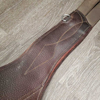 Lg Belly Girth, 2x els, Caribiner, Magnetic Cover *gc, dirt, creases, hairy seams, edges: scrapes, slices, dry & hard creases