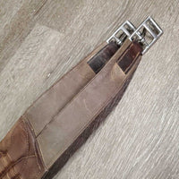 Lg Belly Girth, 2x els, Caribiner, Magnetic Cover *gc, dirt, creases, hairy seams, edges: scrapes, slices, dry & hard creases