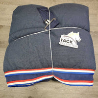 Hvy Stable Blanket, tail, "Classic Horse.de" *gc, clean, shrunk, lining holes, puckers, older, mnr hair, pills, stains?, faded
