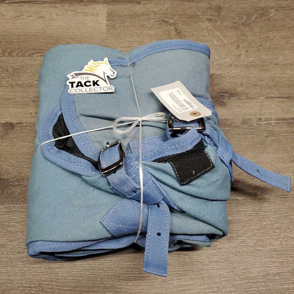 Hvy Cotton Stable Sheet *gc, 0 legs/tail, clean, stains, mnr pilly, faded, threads, hair