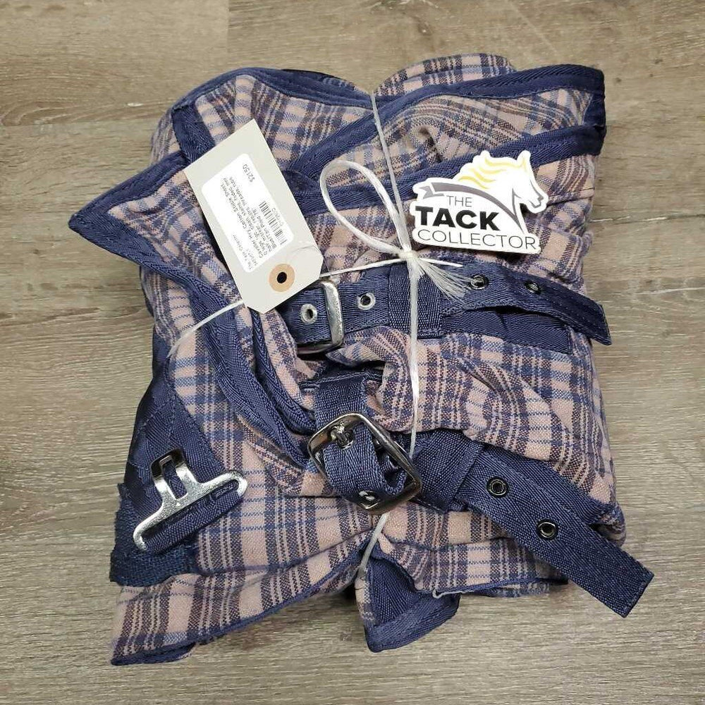 Hvy Cotton Stable Sheet, 0 legs *gc, clean, stains, faded, mnr hair, marker, repairs, threads, rubs