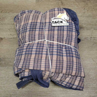 Hvy Cotton Stable Sheet, 0 legs *gc, clean, stains, faded, mnr hair, marker, repairs, threads, rubs