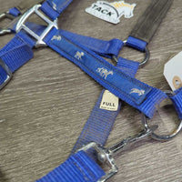 Nylon Padded Neoprene Halter, adj, snap *gc, dirty, edge rubs, bent nose, stains, hair
