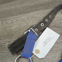 Nylon Padded Neoprene Halter, adj, snap *gc, dirty, edge rubs, bent nose, stains, hair
