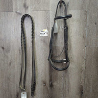 Rsd Bridle, Braided Reins *vgc/gc, clean & dirty, rubs
