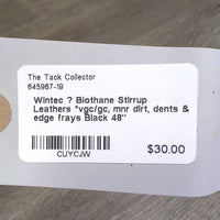 Biothane Stirrup Leathers *vgc/gc, mnr dirt, dents & edge frays
