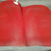 Quilt Jumper Saddle Pad, 1x piping *vgc, cut tabs, clean, mnr hair, residue, stains, marker, rubs, pills, faded
