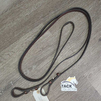 Plain Curb Reins, Keeper *vgc/gc. rubs, stiff, creases, bent

