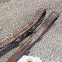 Plain Curb Reins, Keeper *vgc/gc. rubs, stiff, creases, bent
