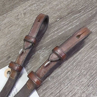 Plain Curb Reins, Keeper *vgc/gc. rubs, stiff, creases, bent
