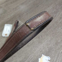 Plain Curb Reins, Keeper *vgc/gc. rubs, stiff, creases, bent
