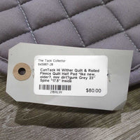 Hi Wither Quilt & Rolled Fleece Quilt Half Pad *like new, older?, mnr dirt?gunk
