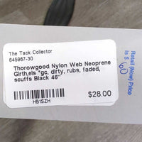 Nylon Web Neoprene Girth,els *gc, dirty, rubs, faded, scuffs
