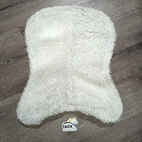Quilt & Fleece Half Pad *fair, dingy, stains, v.clumpy, older, thin edges, clean
