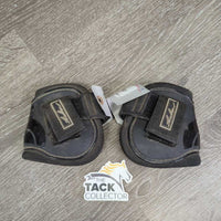 Open Front & Hind Boots, velcro *gc, v.dirty, v.dusty, faded, hairy, scratches, scrapes
