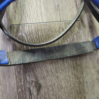 Rsd/Padded Monocrown Bridle, Rubber Reins *vgc/xc, dusty, stiff, v.loose keepers, mnr creases

