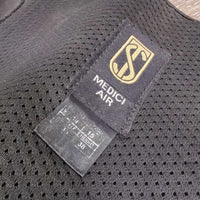 Neoprene/Mesh & Soft Leather Half Chaps *gc, dirt, v.rubbed/peeling inside edges, rubs, scratches
