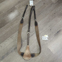 Elastic Breastplate, snaps *gc/fair, v.thin fleece, older, dusty, zholes, scrapes, dirt
