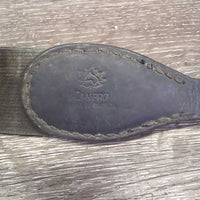 Elastic Breastplate, snaps *fair, older, clumpy fleece, creases, trimmed ends, xholes, stretched, faded & stains
