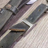 Elastic Breastplate, snaps *fair, older, clumpy fleece, creases, trimmed ends, xholes, stretched, faded & stains
