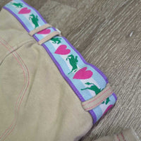 JUNIORS Hvy Cotton Euro Seat Breeches, Pull On *vgc, mnr rubs, fade, seam puckers & pills
