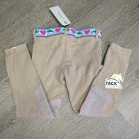 JUNIORS Hvy Cotton Euro Seat Breeches, Pull On *gc, sm seam holes, rubs, pills, stains & seam puckers
