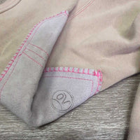 JUNIORS Hvy Cotton Euro Seat Breeches, Pull On *gc, sm seam holes, rubs, pills, stains & seam puckers
