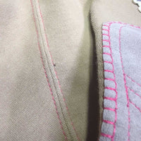 JUNIORS Hvy Cotton Euro Seat Breeches, Pull On *gc, sm seam holes, rubs, pills, stains & seam puckers
