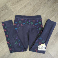 JUNIORS JUNIORS Hvy Cotton Jodphurs, Pull On *gc/fair, sm holes, faded, seams: sm holes & pulled stitching, older
