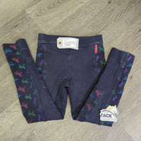 JUNIORS JUNIORS Hvy Cotton Jodphurs, Pull On *gc/fair, sm holes, faded, seams: sm holes & pulled stitching, older
