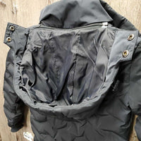 JUNIORS Hvy Puffy Jacket, detach Zipper Hood *vgc/xc, clean& mnr dirt
