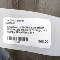 JUNIORS Sweatshirt Hoodie, Zip Pockets *xc/vgc, mnr clumpy
