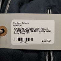 JUNIORS Light Fleece Jacket, Zipper *gc/fair, v.pilly, rubs, hairy
