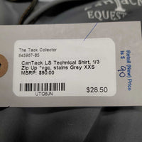 LS Technical Shirt, 1/3 Zip Up *vgc, stains
