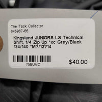 JUNIORS LS Technical Shirt, 1/4 Zip Up *xc
