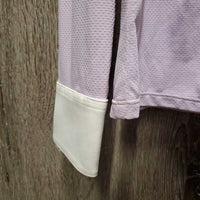 LS Show Shirt, 1/3 Zip Up, Snap Collar *xc/vgc, mnr cuff stains?dirt
