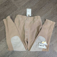 JUNIORS Hvy Cotton Breeches, Pull on *vgc, rubs & pills, stretched knees
