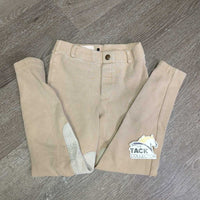 JUNIORS Hvy Cotton Breeches, Pull On *gc, threads, popping ankle elastics, unstitched loop edges, mnr faded
