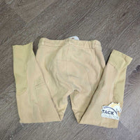 JUNIORS Hvy Cotton Euro Seat Breeches, Pull On *gc, older, rubs, pills, puckers, dingy, discolored? seat
