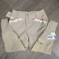 JUNIORS Euro Seat Breeches *vgc, mnr stains, seam & knee puckers
