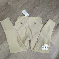 BOYS Euro Seat Breeches *vgc/gc, mnr stains?dirt, rubs & pills, unstitched loops, seam puckers
