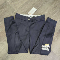 JUNIORS Fleece Lined Winter Full Sticky Seat Breeches *vgc, v.hairy inside, puckers, mnr marks?stains

