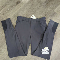 BOYS Fleece Lined Winter Euro Seat Breeches *gc, v.dirty, stains?, seam puckers
