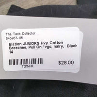 JUNIORS Hvy Cotton Breeches, Pull On *vgc, hairy
