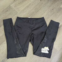 Light Fleece Winter Euro Seat Riding Tight Breeches, Pull On *gc, dirty?stains, faded, rubs, pills, threads, hairy
