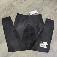 JUNIORS Ribbed Full Seat Breeches, Pull On *vgc, mnr stains?dirt, seam puckers
